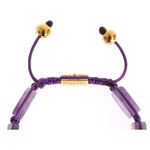 Nialaya CZ Amethyst 18K Gold 925 Bracelet NIA20249-2