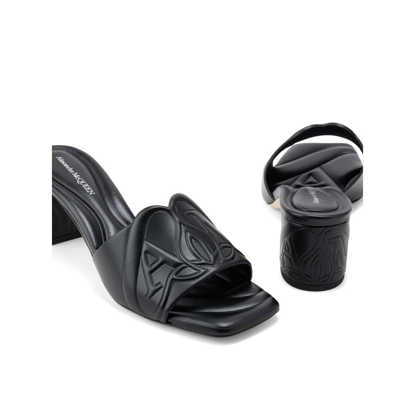 Alexander McQueen seal leather mules