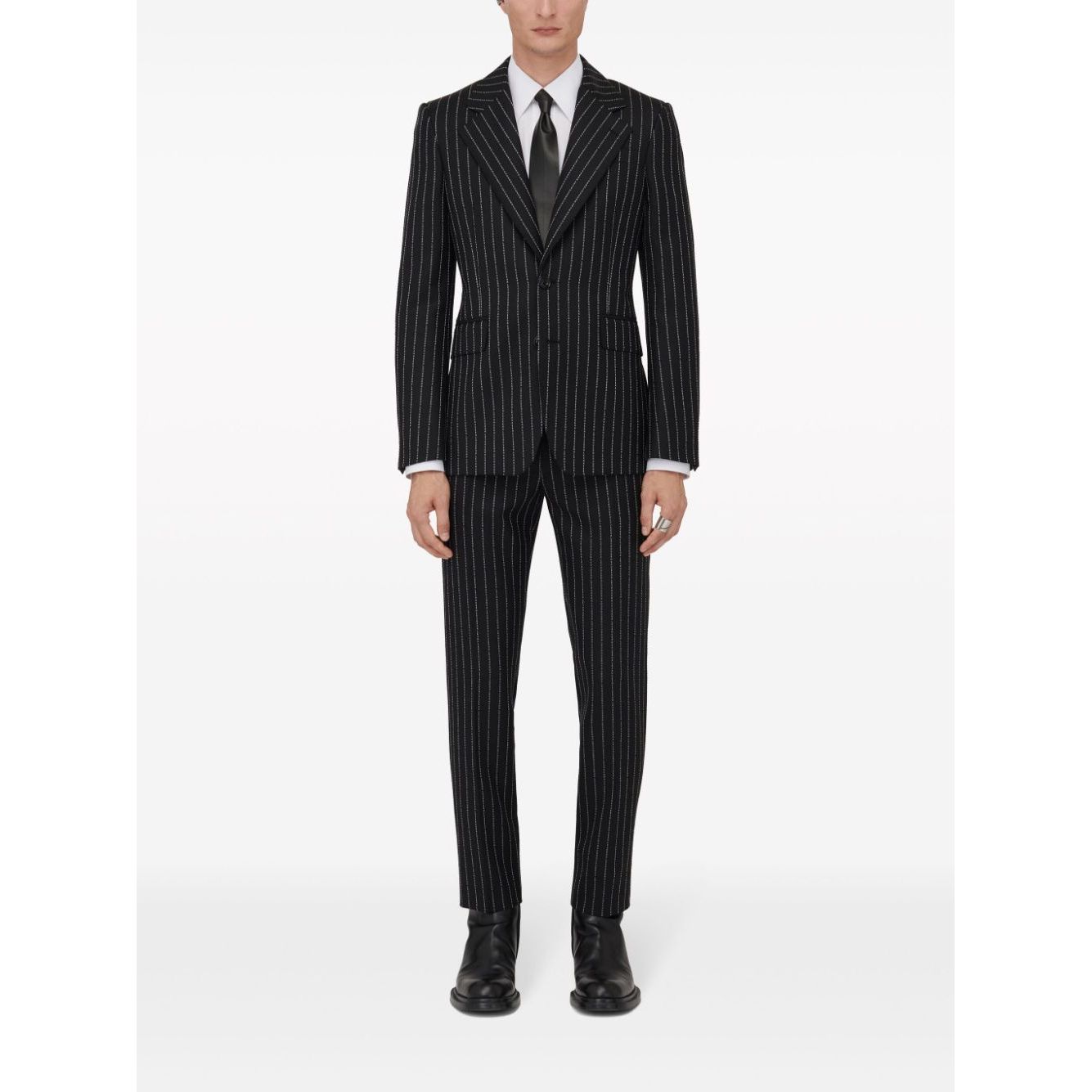 Alexander McQueen pinstriped single-breasted blazer Jackets