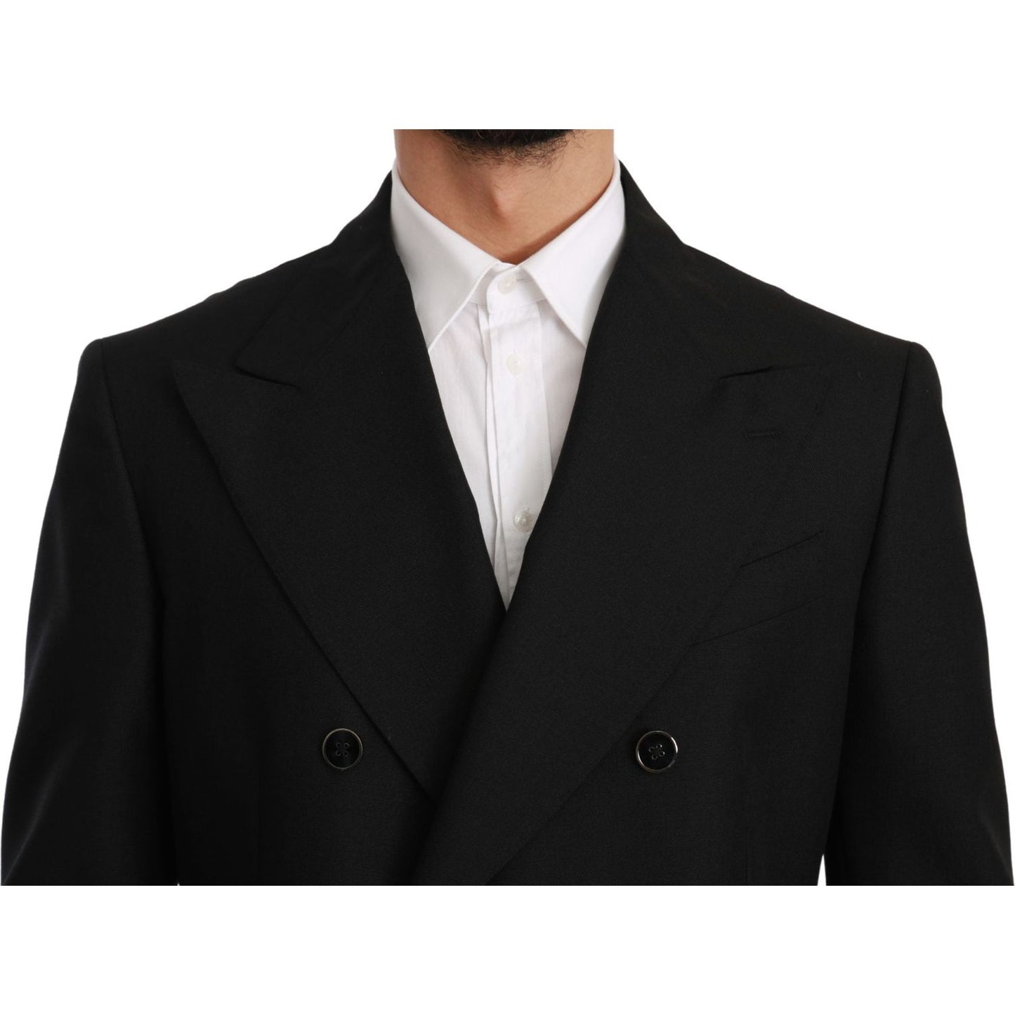Dolce & Gabbana Elegant Black Slim Fit Formal Blazer Dolce & Gabbana Black