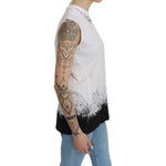 Dsquared² White Sleeveless T-shirt Tank Cotton Top TSH4333-44