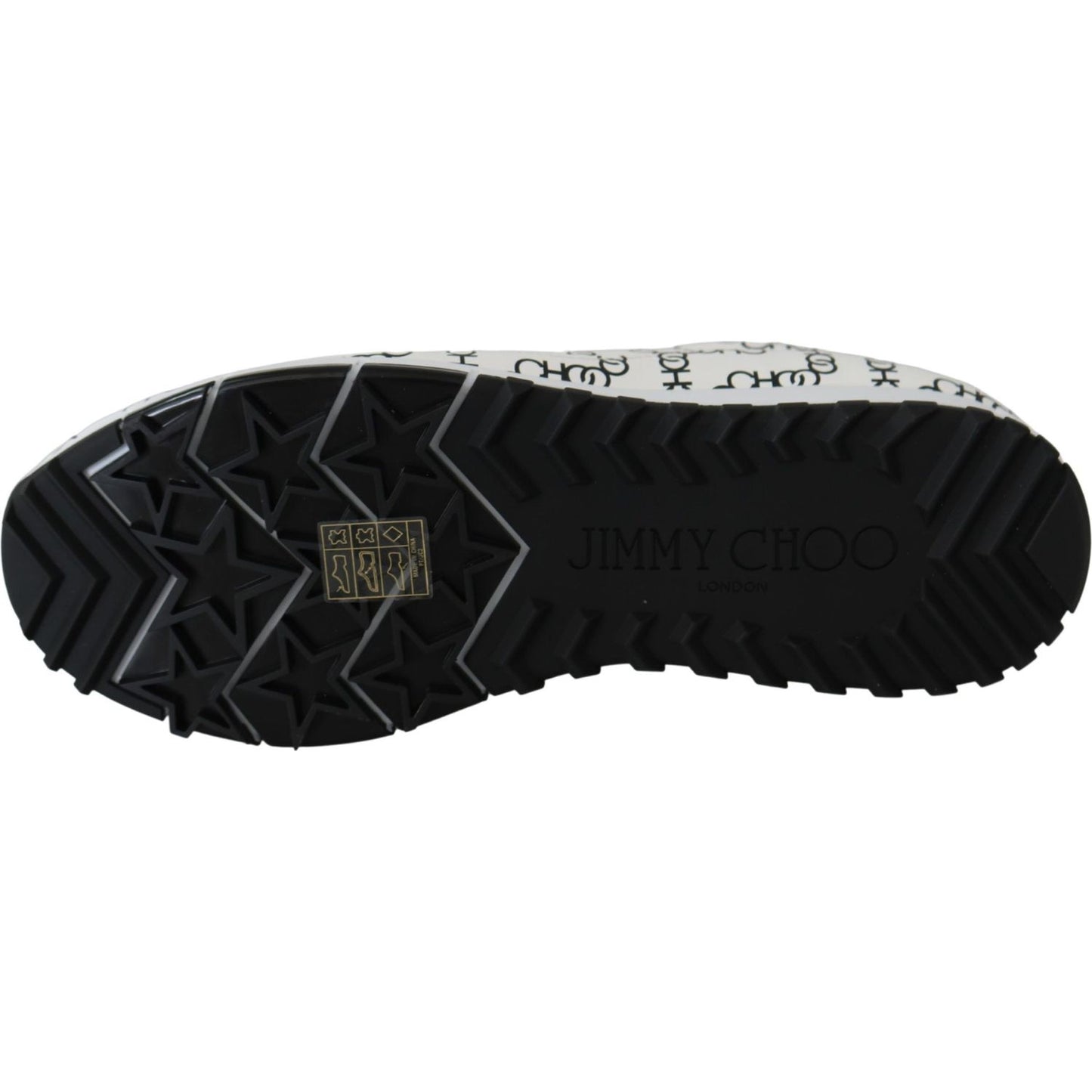 Jimmy Choo Elegant Monochrome Leather Sneakers 194611097150