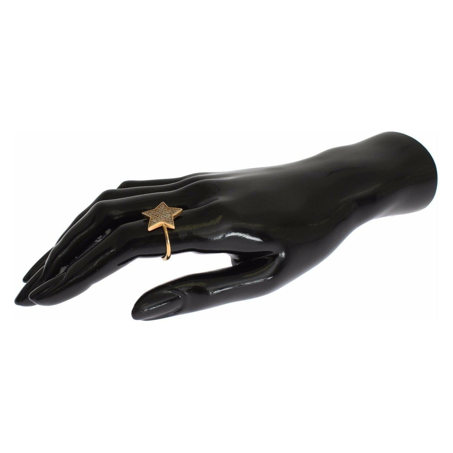 Nialaya Star Gold 925 Silver Womens Clear Ring SIG19103-54