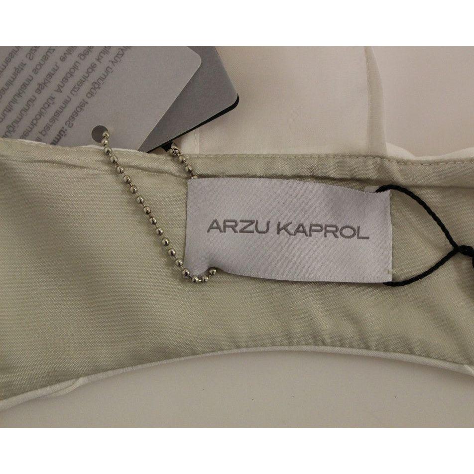 Arzu Kaprol Chic Fringed Open Back Vest Arzu Kaprol Slate Gray