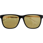 Diesel Black Frame DL0330-D 01E 57 Yellow Transparent Lenses Sunglasses GLA840