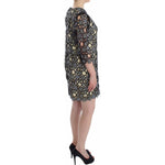 Lanre Da Silva Ajayi Black Cream Sheath Dress Shift Mini Dress SIG12523- L