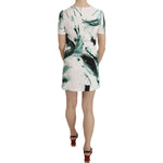 Dolce & Gabbana White Black Blue Shift Short Mini Dress DR1614- 38