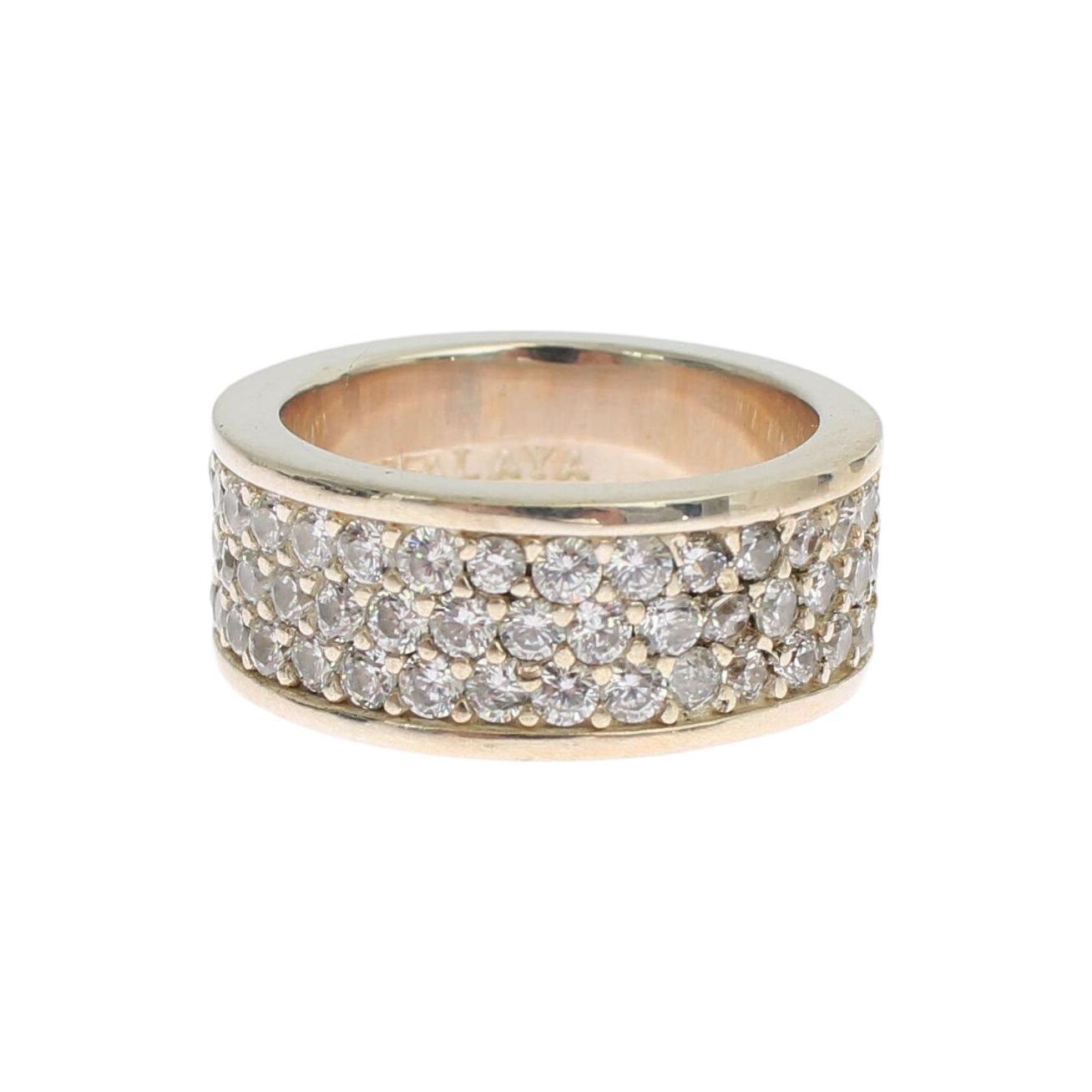 Nialaya Silver Womens CZ 925 Sterling Ring SIG19085-54