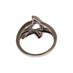 Nialaya Black CZ Rhodium 925 Silver Womens Ring SIG19087-US6