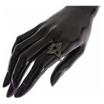 Nialaya Black CZ Rhodium 925 Silver Womens Ring SIG19087-US6