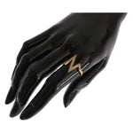 Nialaya Gold 925 Silver Womens Clear CZ 18K Ring Nr. 20- US4