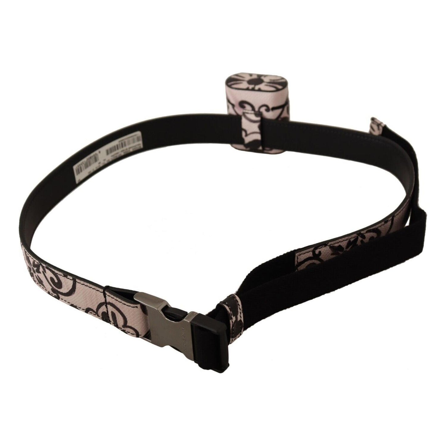 Dolce & Gabbana Chic Monochrome Leather Airpods Case leather accessories Dolce & Gabbana Gray