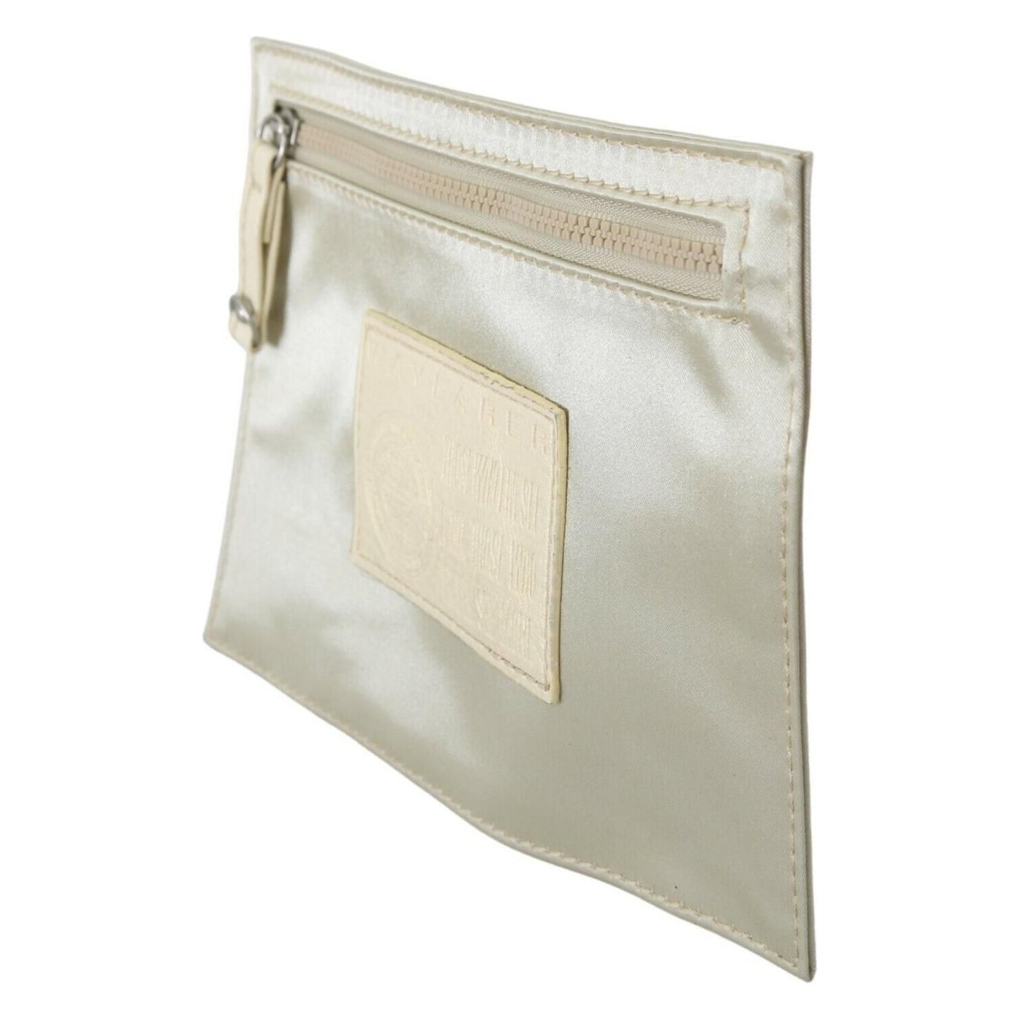 WAYFARER Elegant White Fabric Coin Wallet WOMAN WALLETS WAYFARER Gray