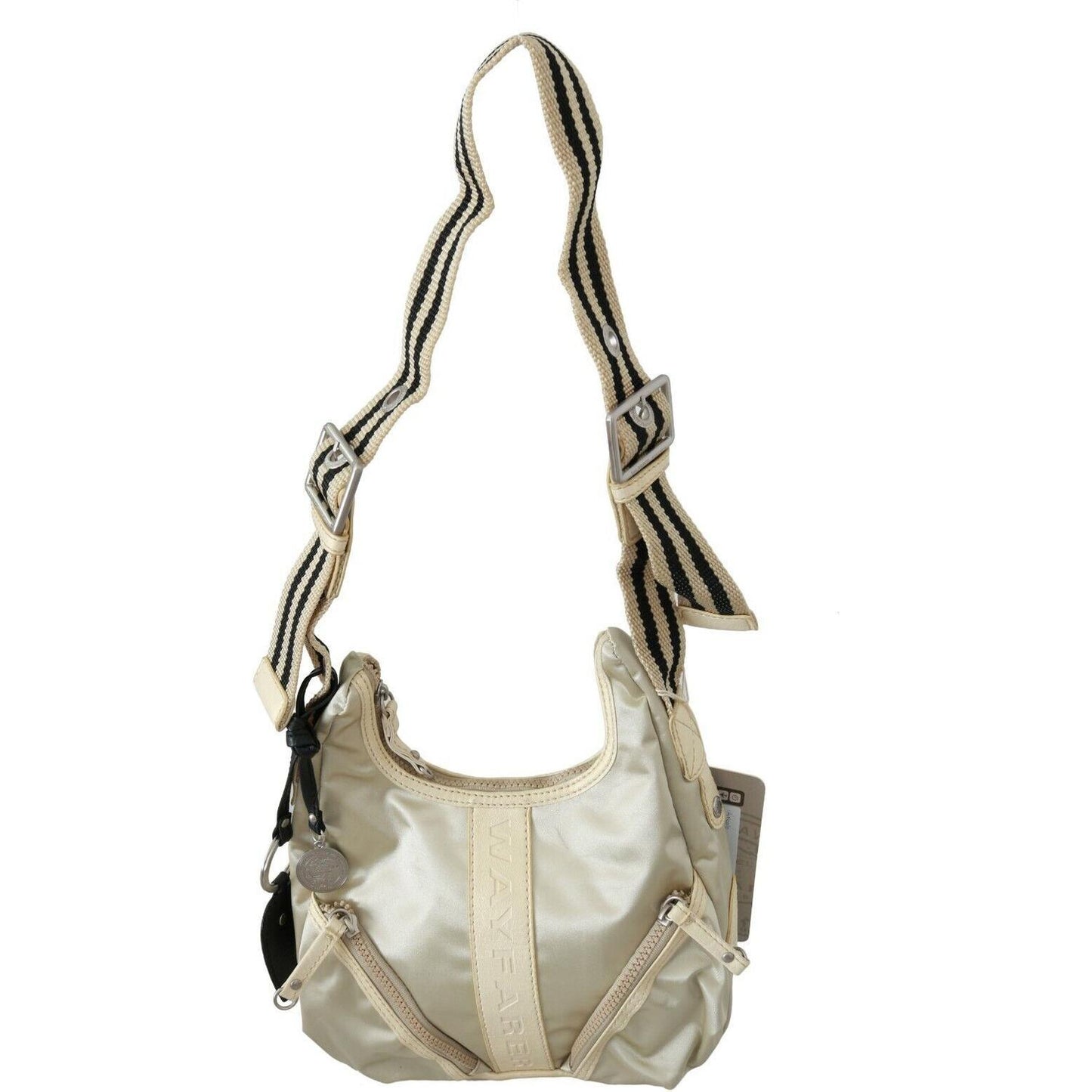 WAYFARER Chic White Fabric Shoulder Bag - Perfect for Any Occasion Crossbody Bag WAYFARER Dark Gray