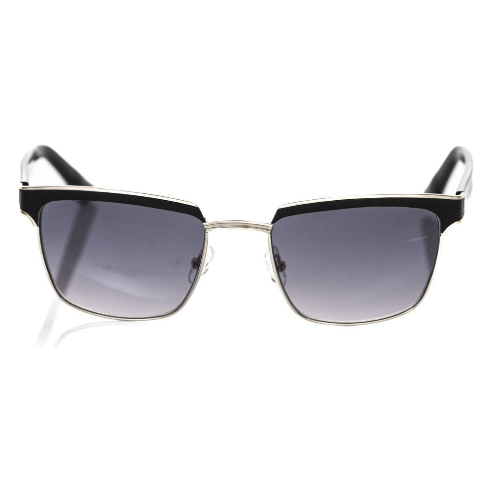 Frankie Morello Black Metallic Fiber Men Sunglass FR-22135
