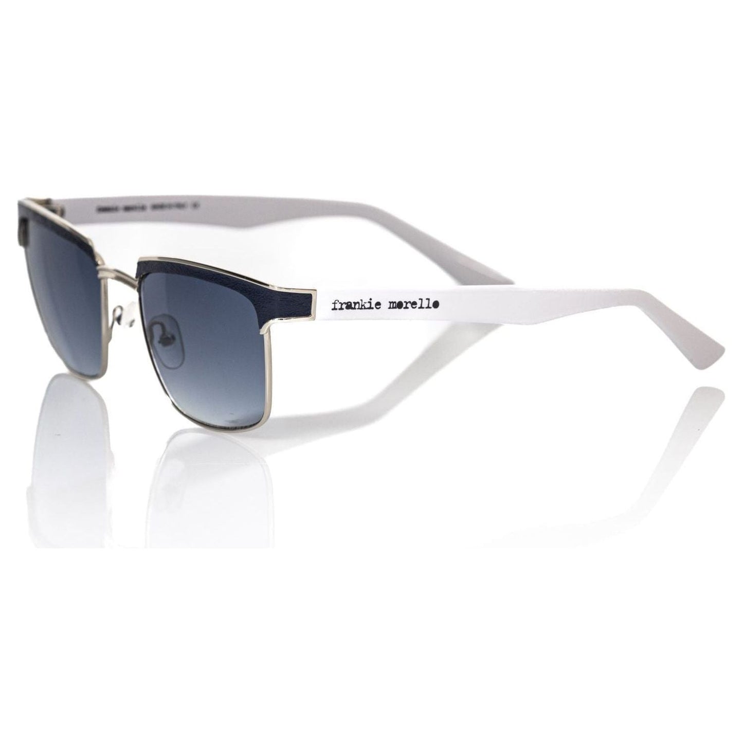 Frankie Morello Black Metallic Men Sunglass FR-22133