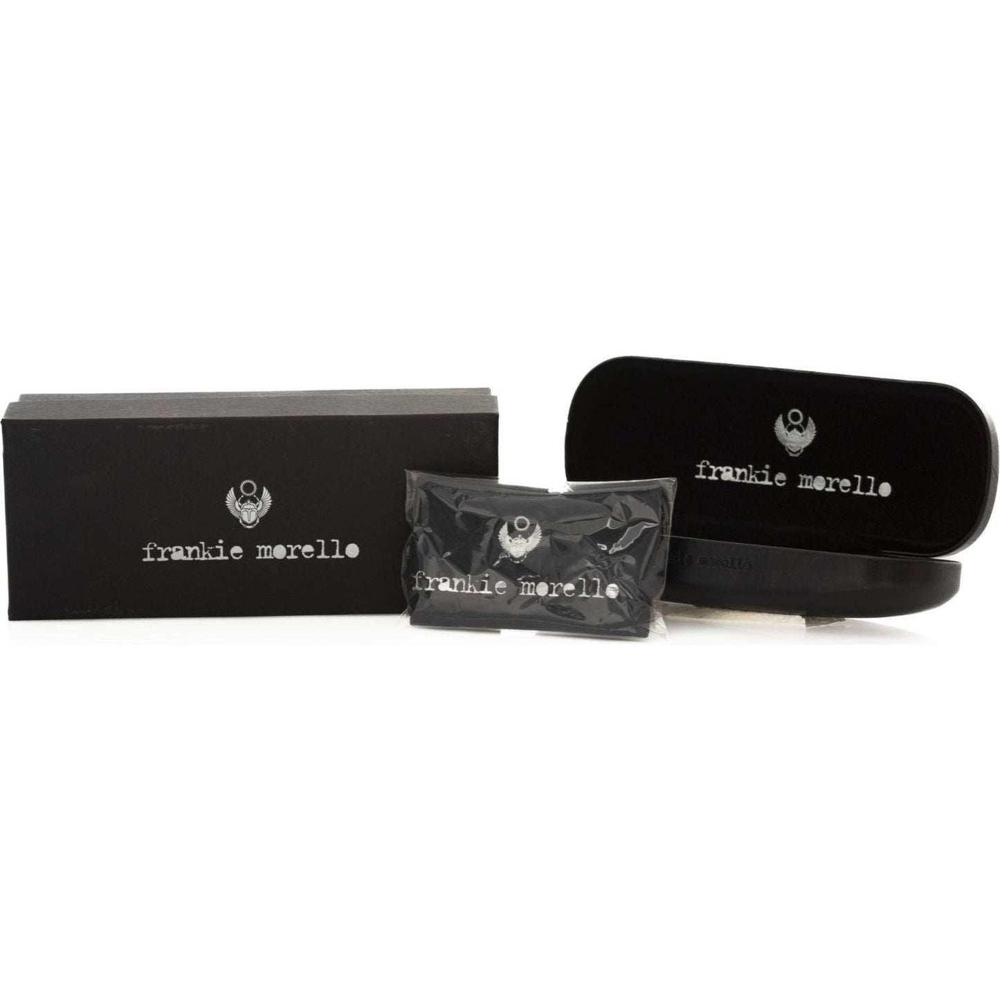 Frankie Morello Black Metallic Men Sunglass FR-22133
