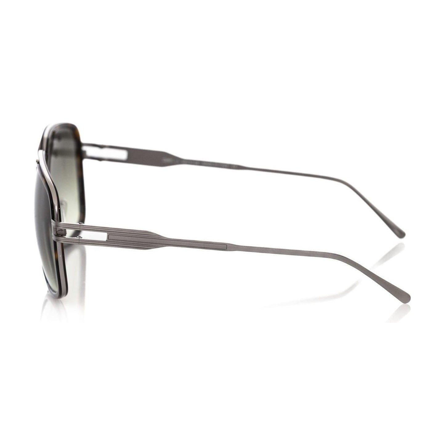 Frankie Morello Brown Metallic Fiber Men Sunglass FR-22128