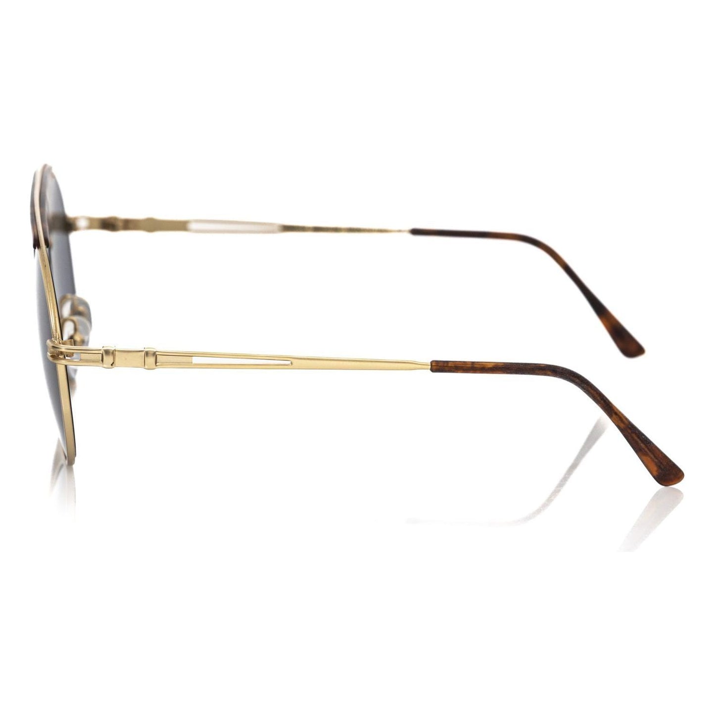 Frankie Morello Brown Metallic Sunglass for Men FR-22126