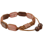 Nialaya Multicolor Crystals Logo Embellished Adjustable Bracelet SMY100797