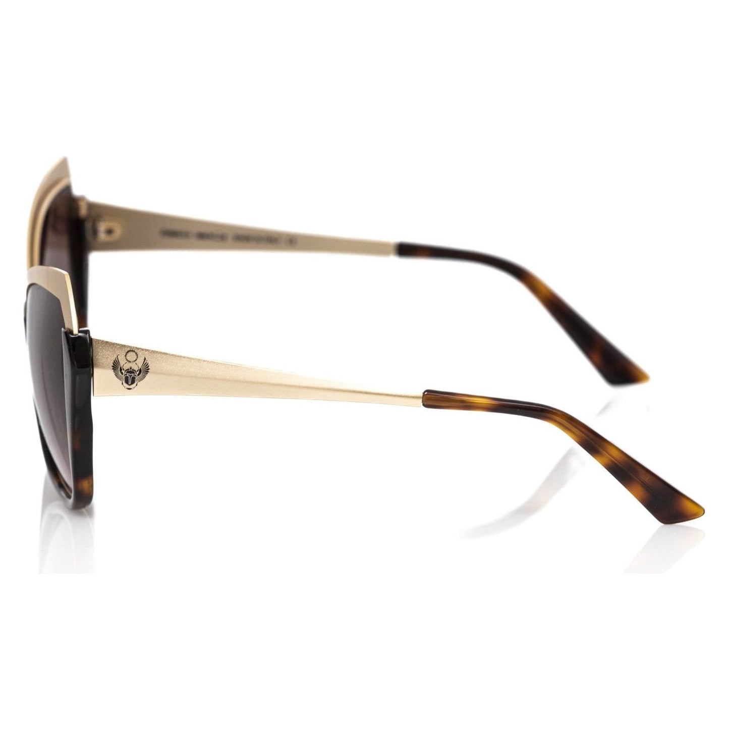 Frankie Morello Black Acetate Women's Sunglass FR-22081