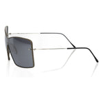 Frankie Morello Black Metallic Women Sunglass FR-22093
