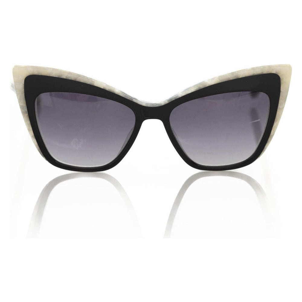 Frankie Morello Black Acetate Women Sunglass FR-22076