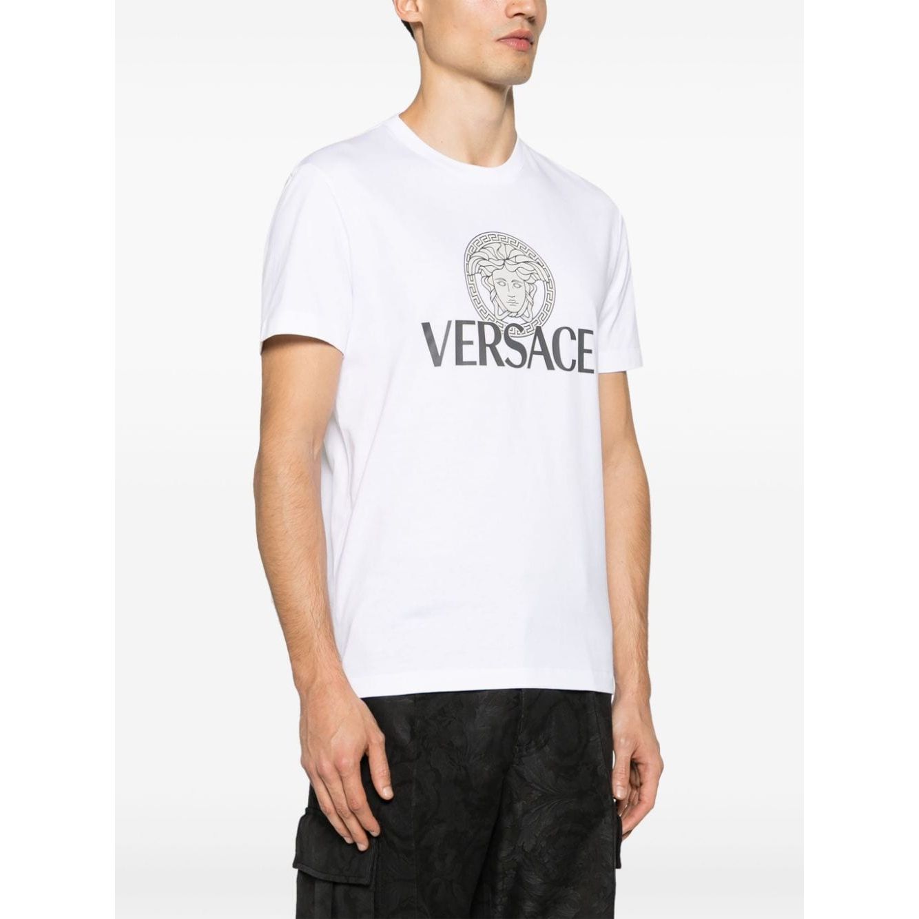 Versace Medusa logo-print T-shirt Topwear