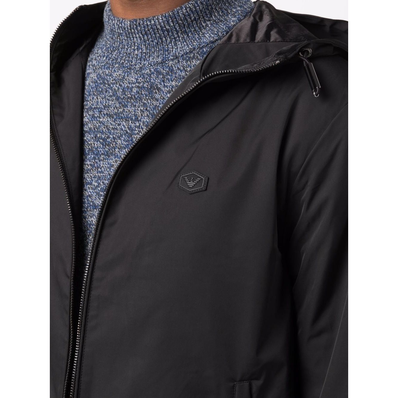Emporio Armani water-repellent hooded jacket Jackets