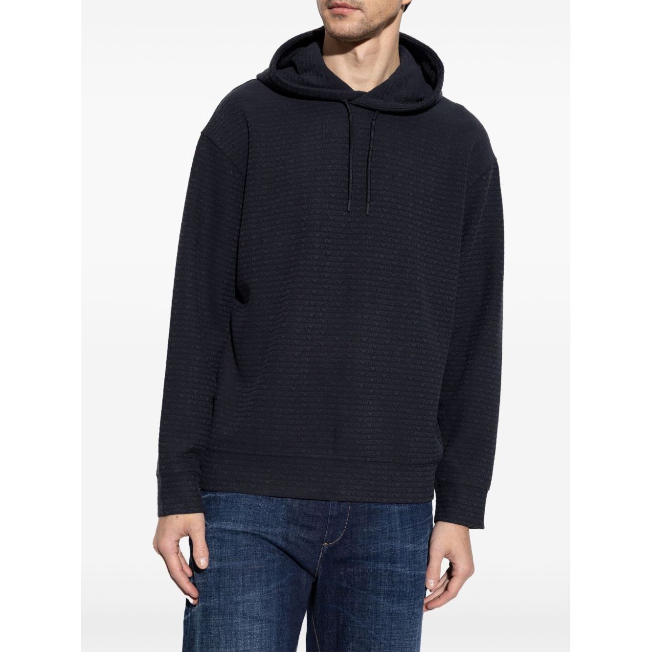 Emporio Armani All-over Logo hoodie Topwear