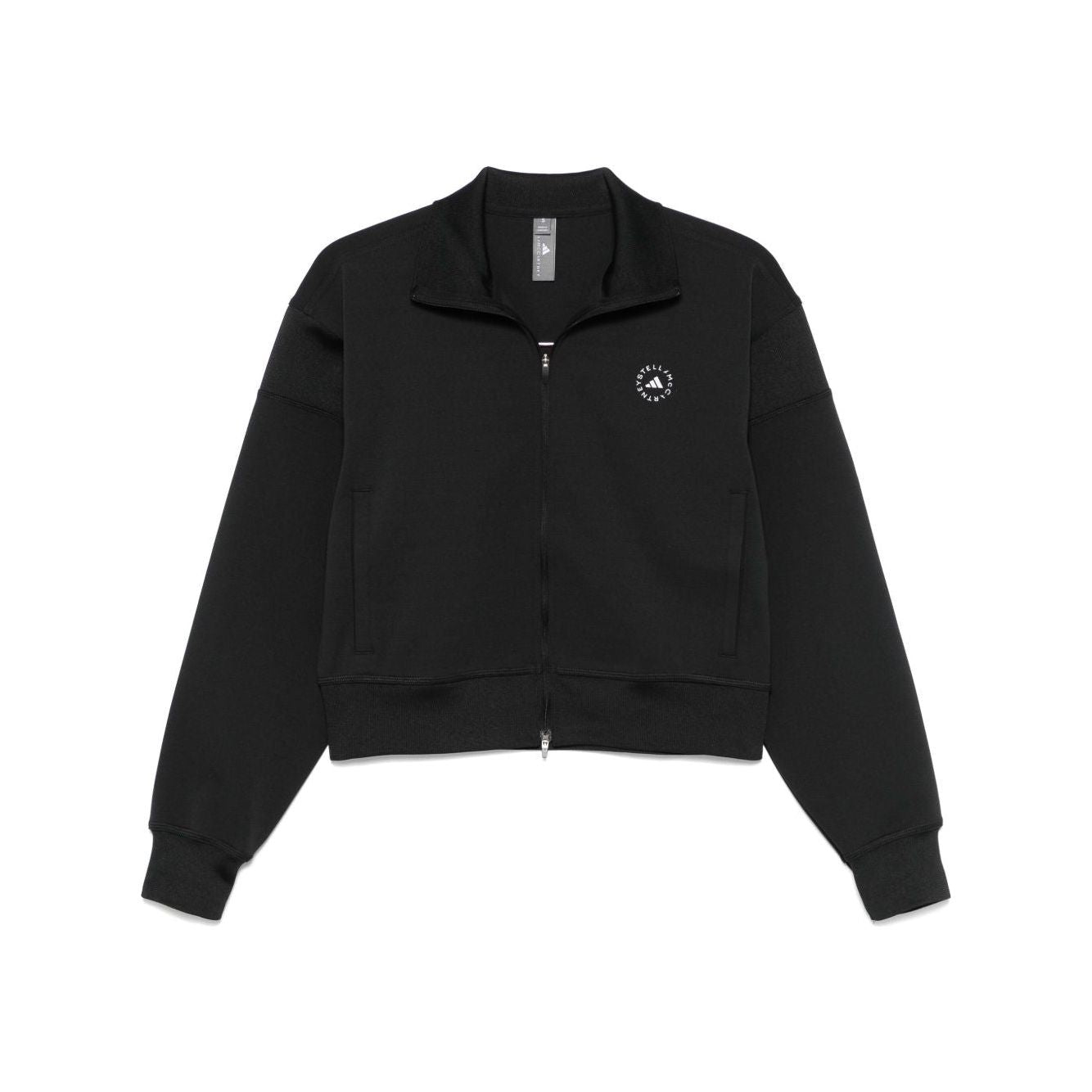 Adidas By Stella McCartney logo knitted track jacket JJ0084BLACK-P25