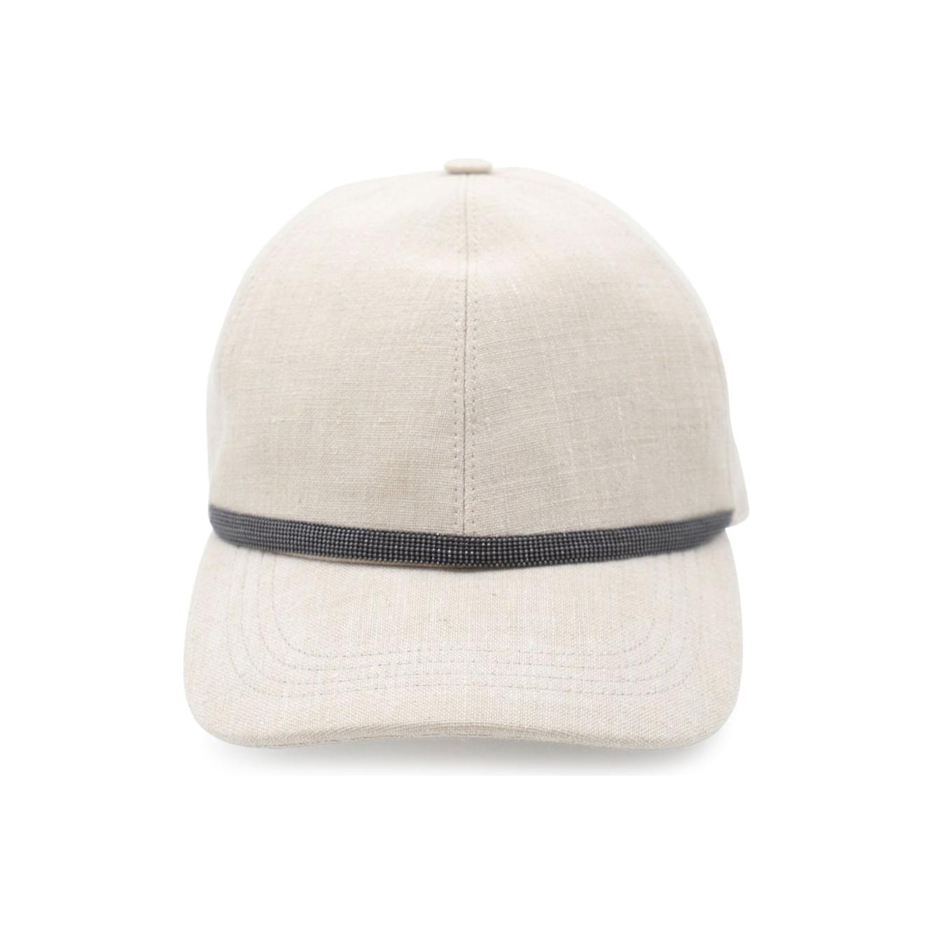 Brunello Cucinelli Hats Beige Scarves Hats & Gloves Brunello Cucinelli Light Gray
