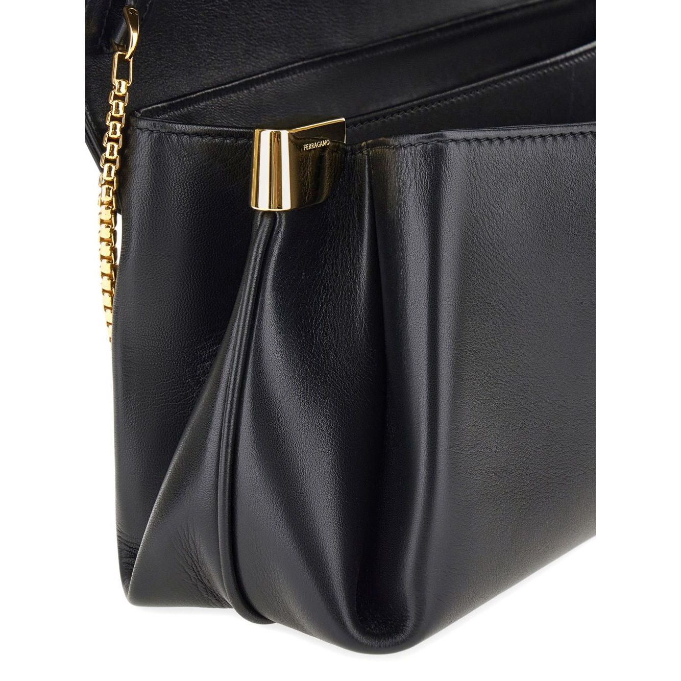 Ferragamo Medium Front Flap Soulder Bag Shoulder