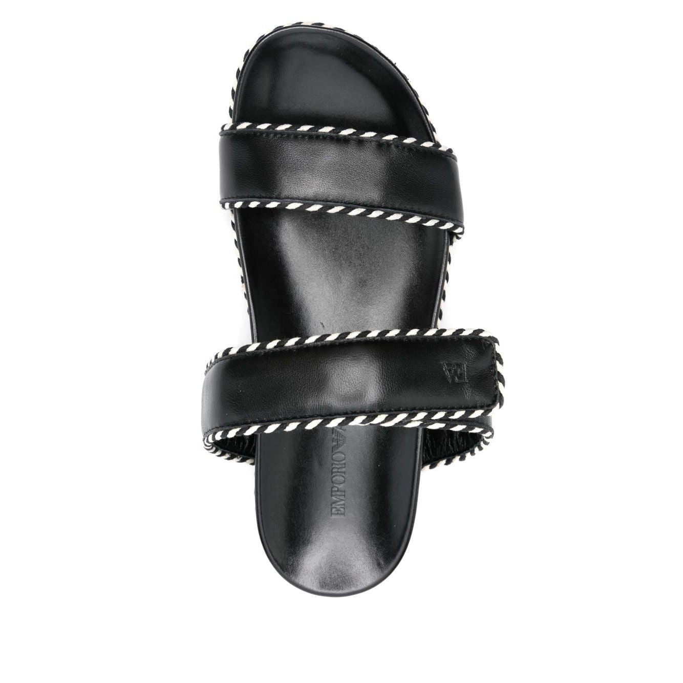 EMPORIO ARMANI EXCLUSIVE Emporio Armani Sandals with nappa strap and two-tone profiles X3P856XR387B133-P25