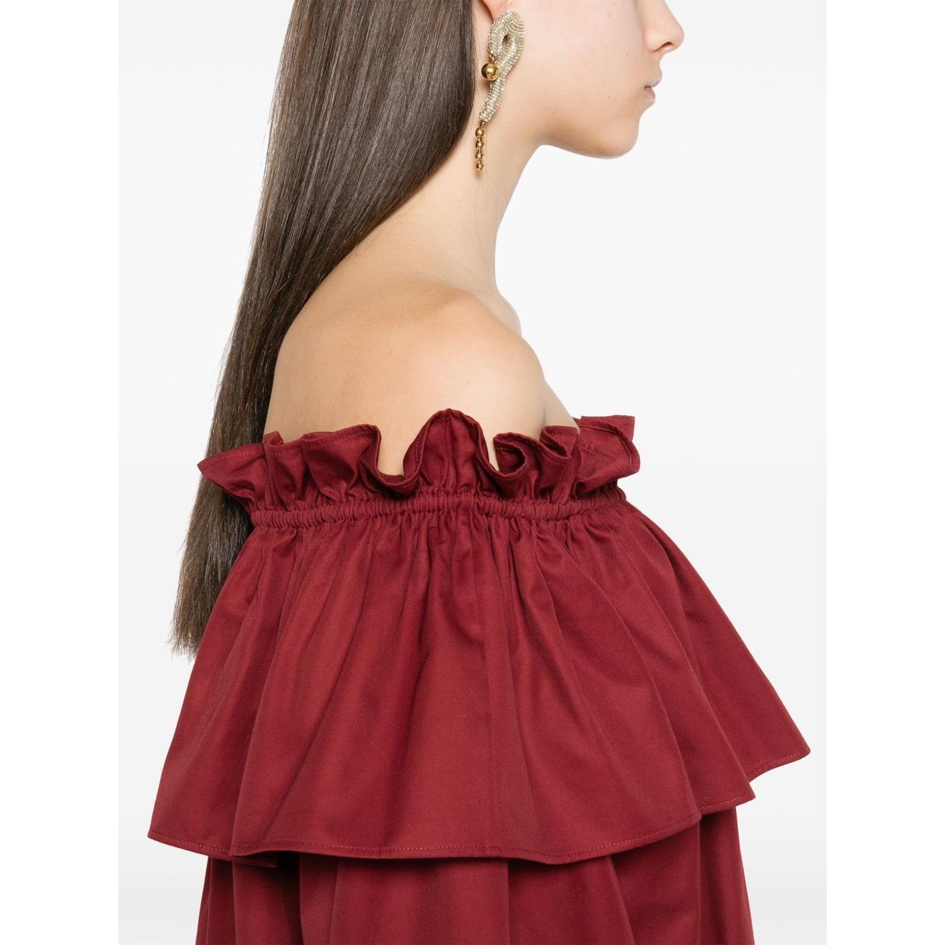 Saint Laurent Dresses Red