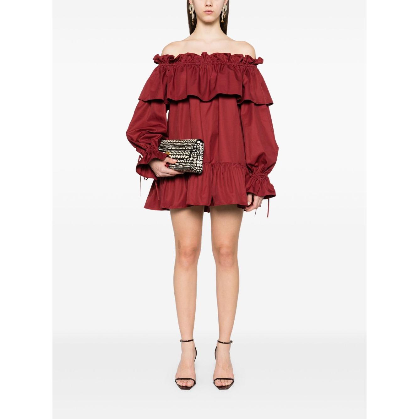 Saint Laurent Dresses Red