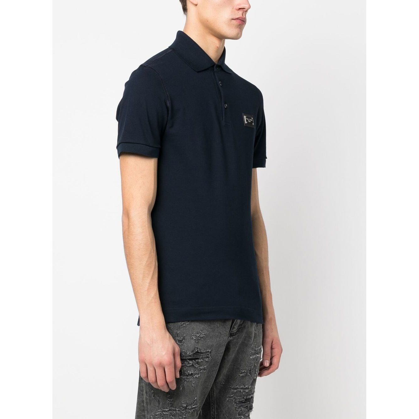Dolce & Gabbana Logo cotton polo shirt Topwear