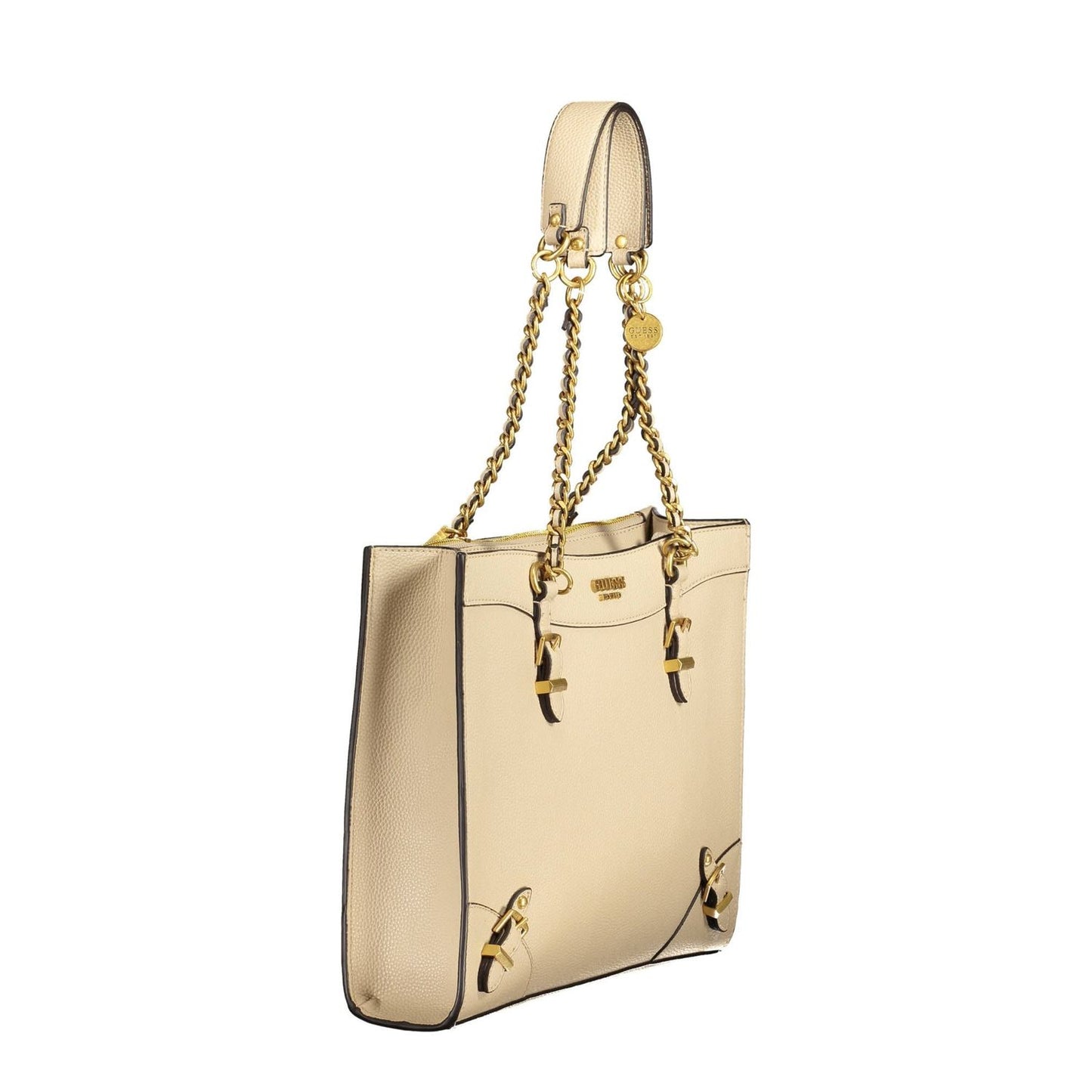 Guess Jeans Beige Polyethylene Women Handbag GU-18471-FBB-328