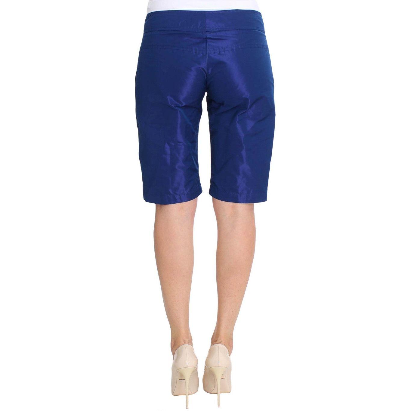 Ermanno Scervino Blue Above Knees Bermuda Shorts SIG30385-1