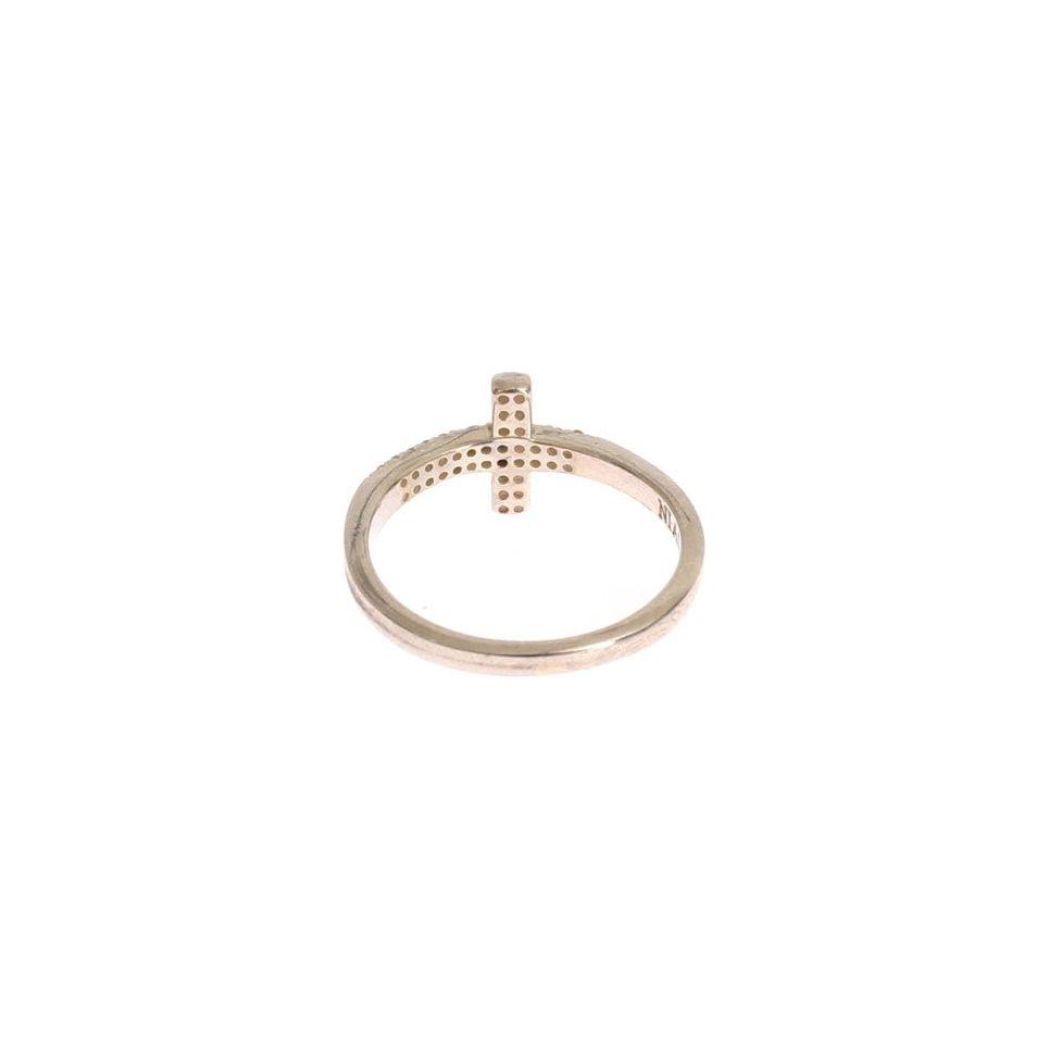 Nialaya Silver CZ Cross 925 Ring SMY11065-7