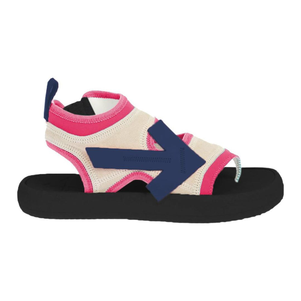 Off-White Fuchsia Neoprene Suede Sandals OF-9457-EU38/US8