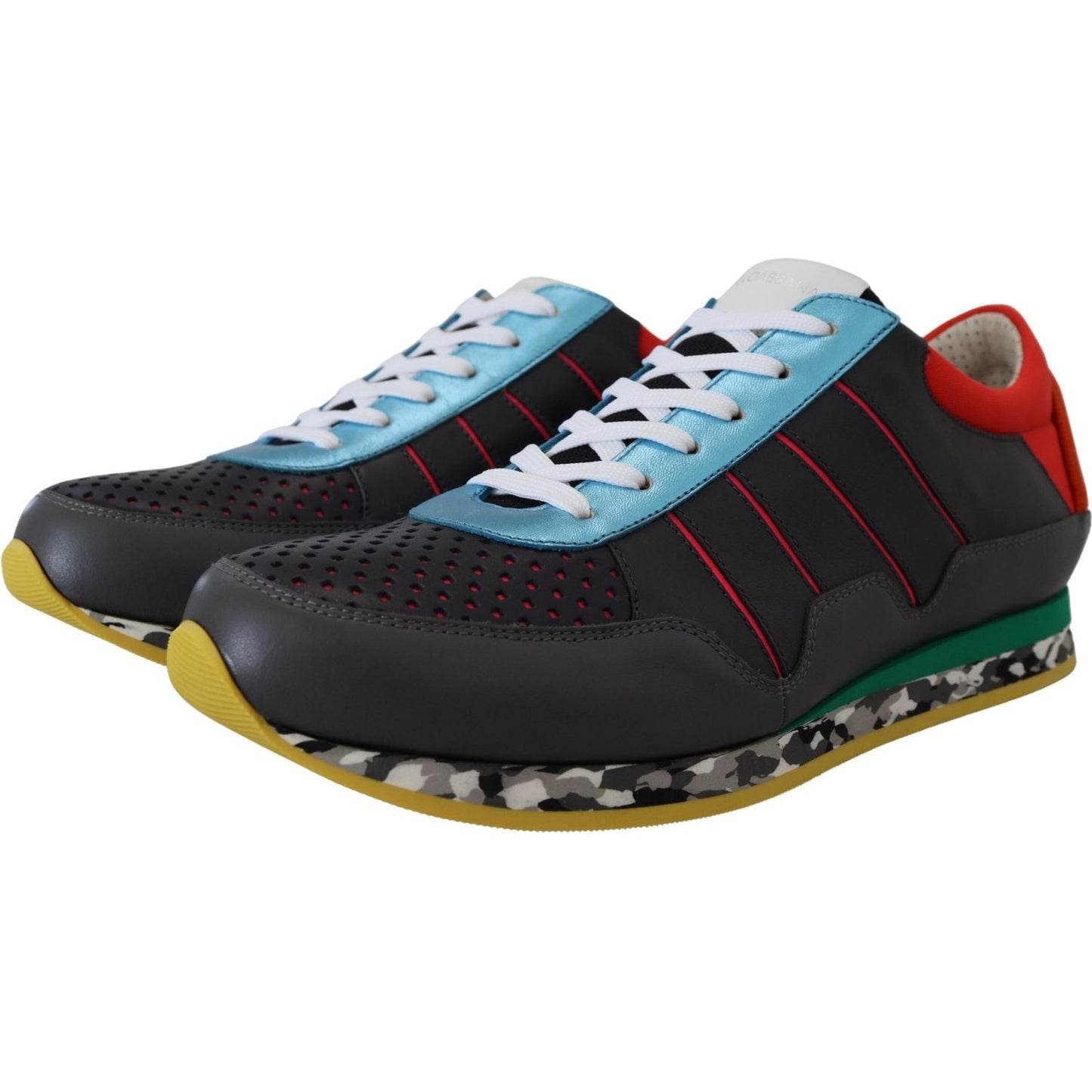 Dolce & Gabbana Multicolor Sport Low Top Shoes Sneakers MV4825- 40