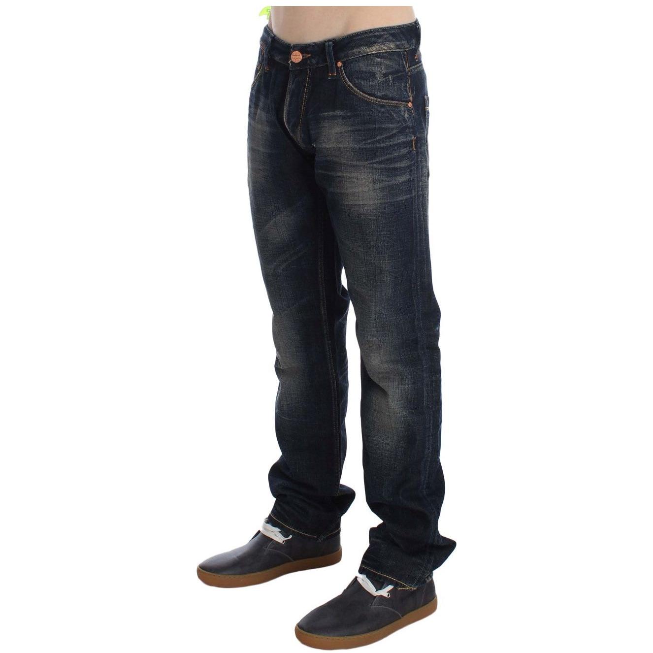 Acht Blue Wash Straight Fit Low Waist Jeans SIG30532-1