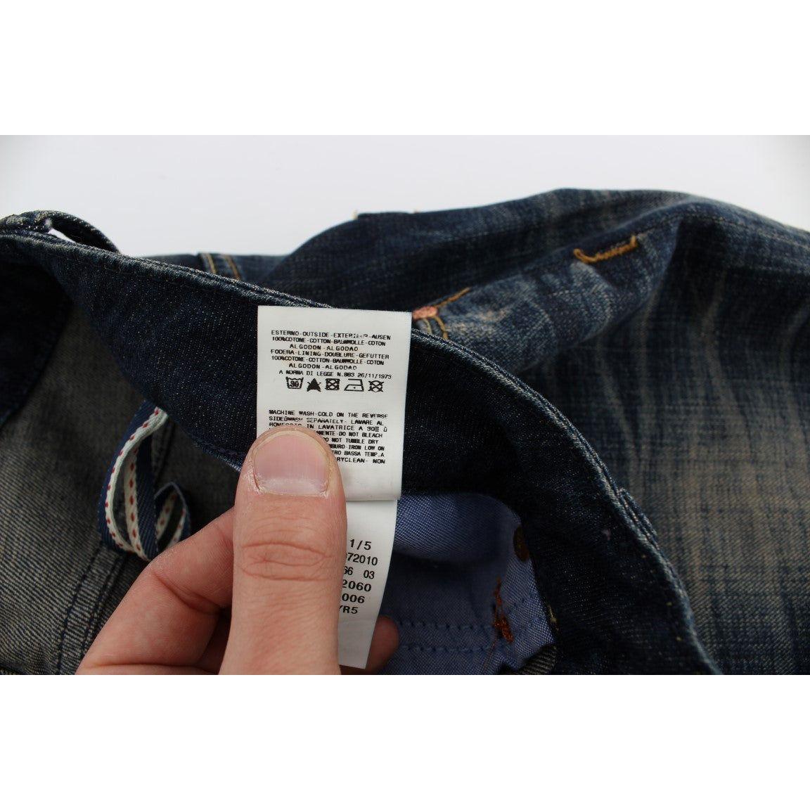 Acht Blue Wash Straight Fit Low Waist Jeans SIG30532-1
