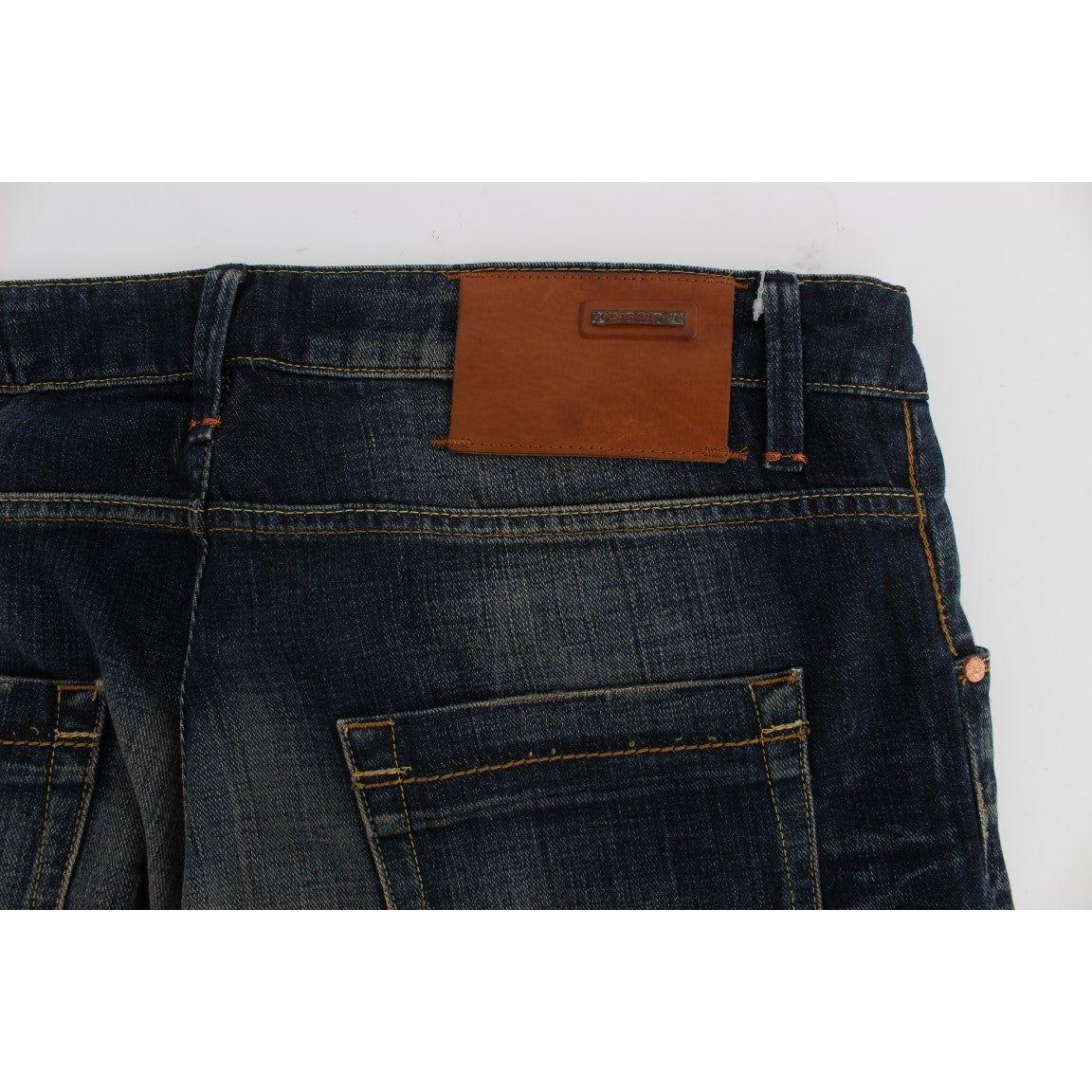 Acht Blue Wash Straight Fit Low Waist Jeans SIG30532-1