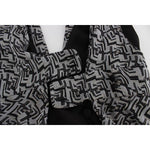 Karl Lagerfeld Gray Black Silk Blouse Top SIG32530-1