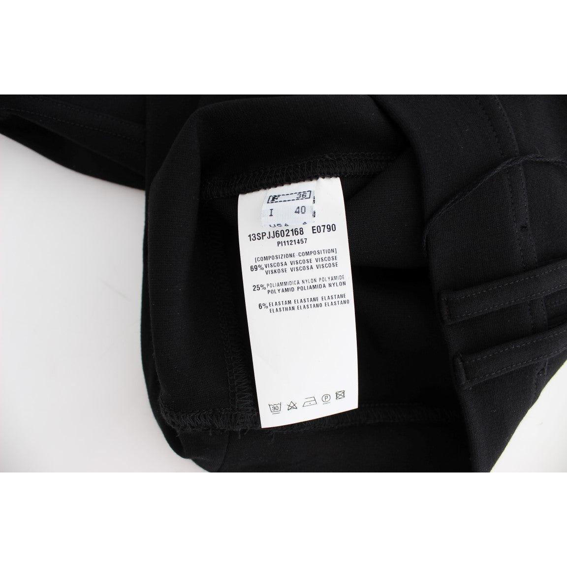 PLEIN SUD Black Straight Pencil Skirt SIG30995-3