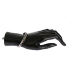 Nialaya Gray Rhodium 925 Silver Bangle Bracelet LN343-2