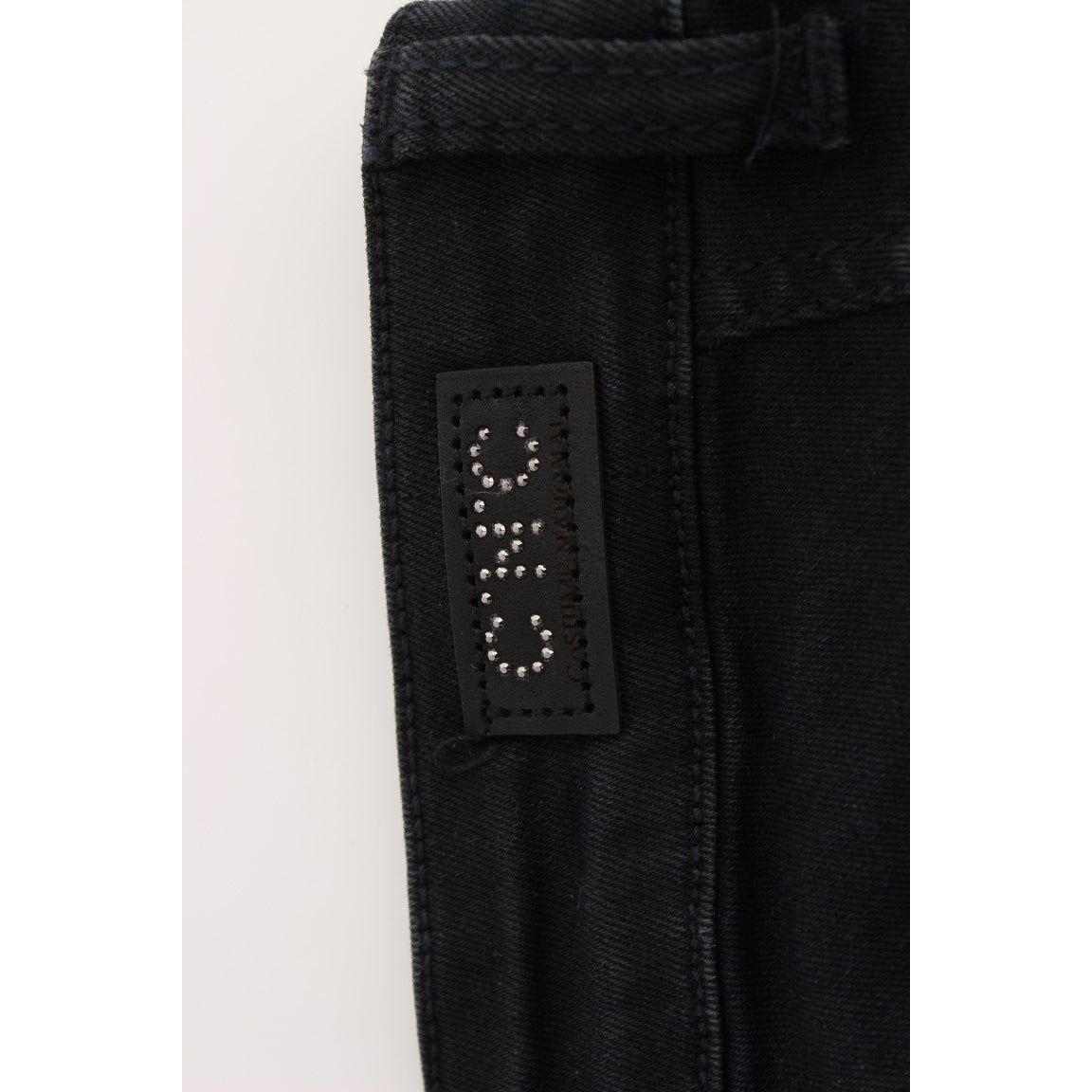 Costume National Black Cotton Slim Fit Denim Jeans Jeans & Pants