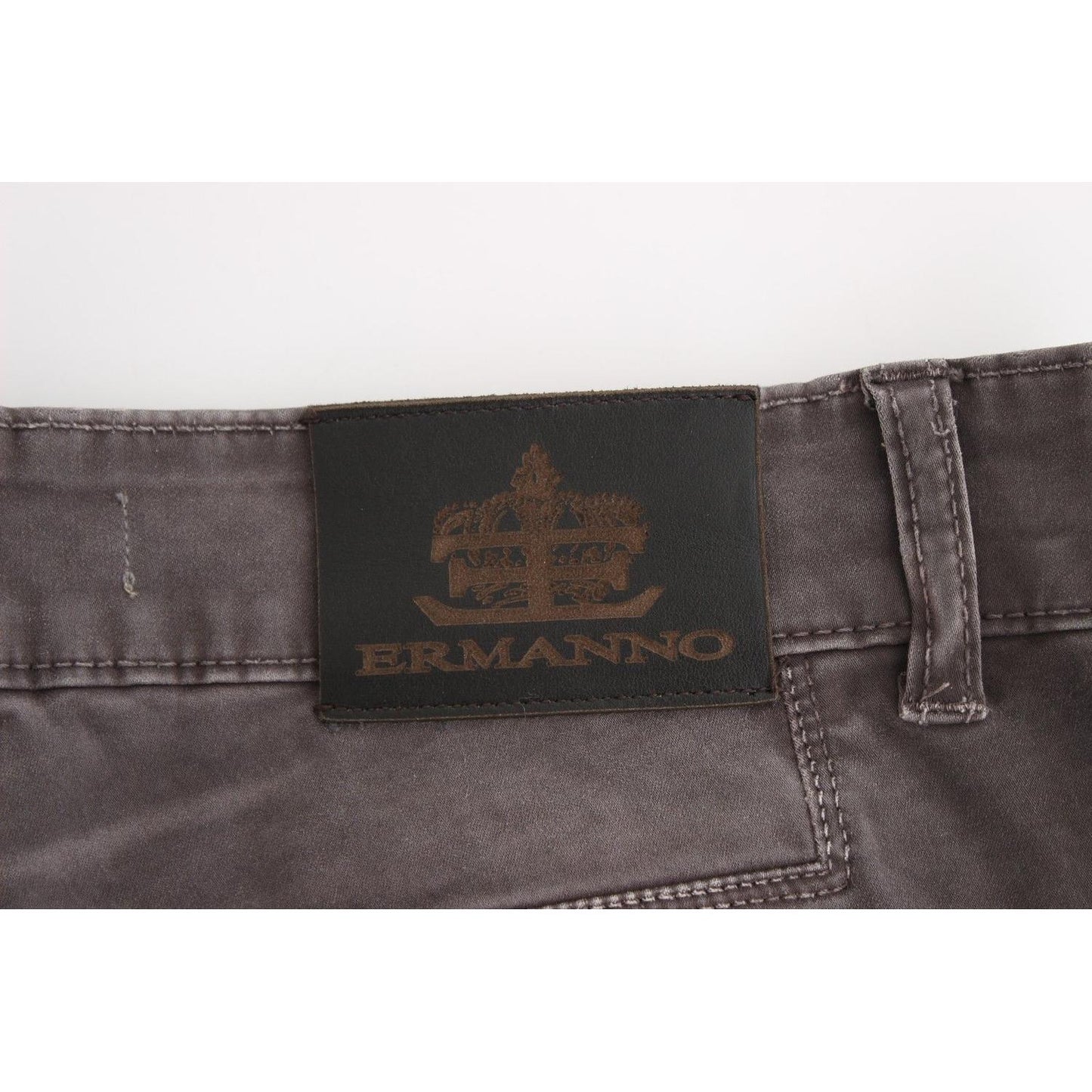 Ermanno Scervino Gray Slim Jeans Denim Pants Skinny Leg Stretch
